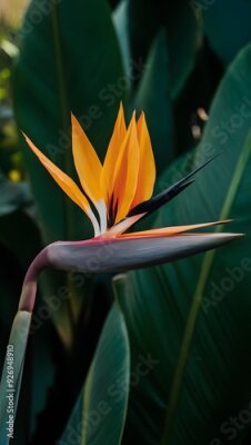 Papier peint  Strelitzia Flower in Nature, Pattern, Wallpaper, Cover and Screen for Smartphone, Cell Phone, Computer, Laptop, 9:16 and 16:9 Format
