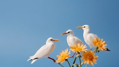 Papier peint  Strelitzia flowers