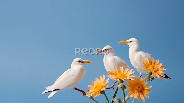 Papier peint  Strelitzia flowers
