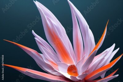 Papier peint  Strelitzia. Generative AI