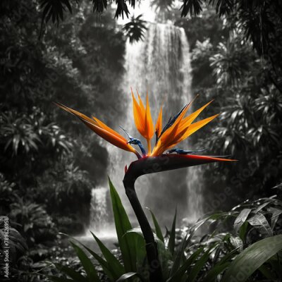 Papier peint  strelitzia in the jungle