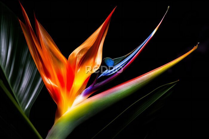 Papier peint  Strelitzia reginae,Gran Canaria,Spain, Generative AI