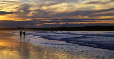 Papier peint  Stretchig sportif sur la plage
