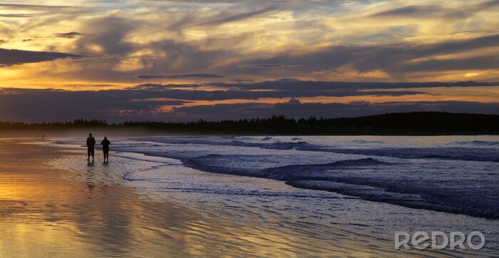 Papier peint  Stretchig sportif sur la plage