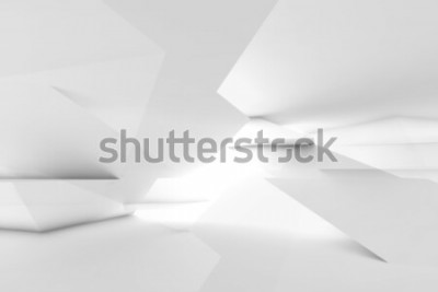 Papier peint  Structure blanche effet de profondeur