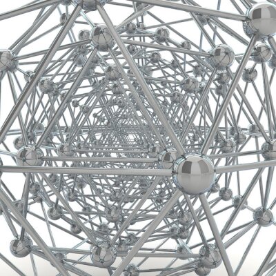Papier peint  Structure de molécule en 3D