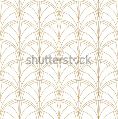 Papier peint  Style Art Deco minimaliste vintage