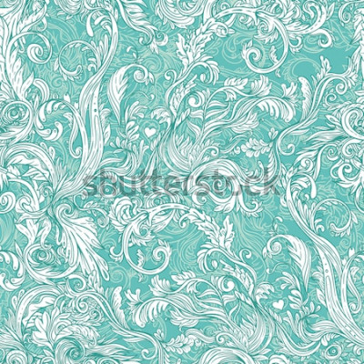 Papier peint  Style baroque motif