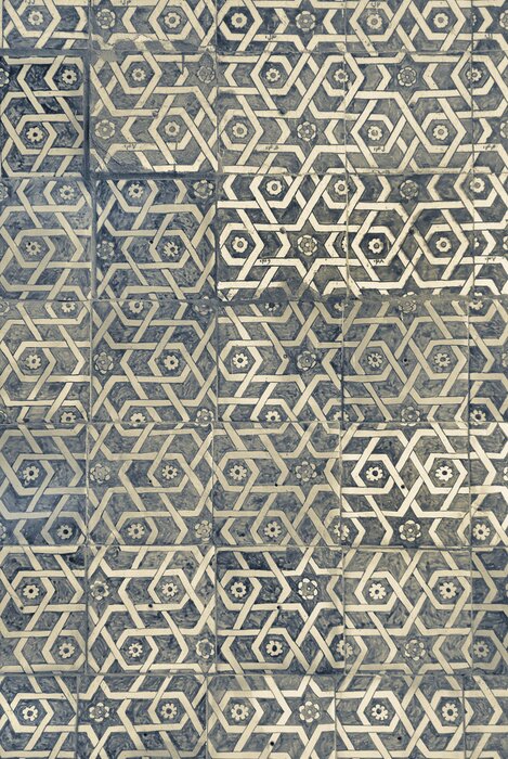 Papier peint  Subtil motif ornemental étoilé