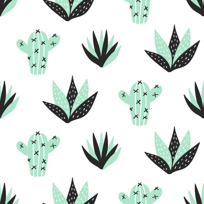 Papier peint  Succulentes