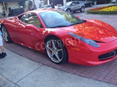 Papier peint  Superbe rouge Ferrari