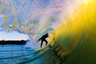 Surf sur les vagues