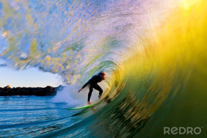 Papier peint  Surf sur les vagues