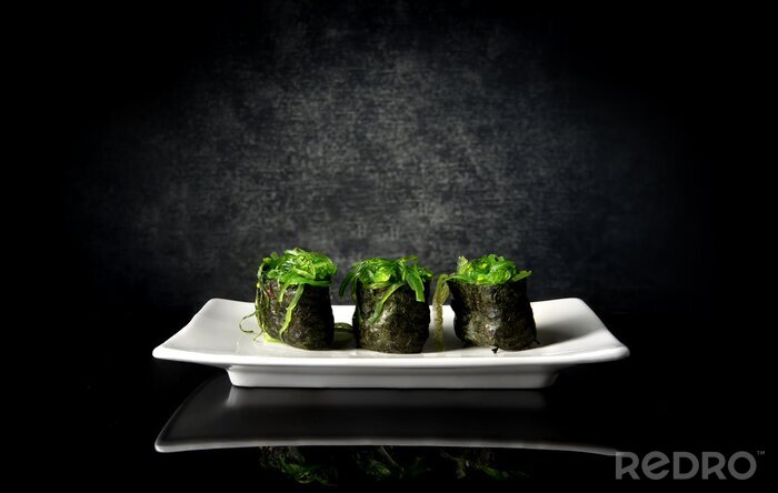 Papier peint  Sushi épicé aux algues