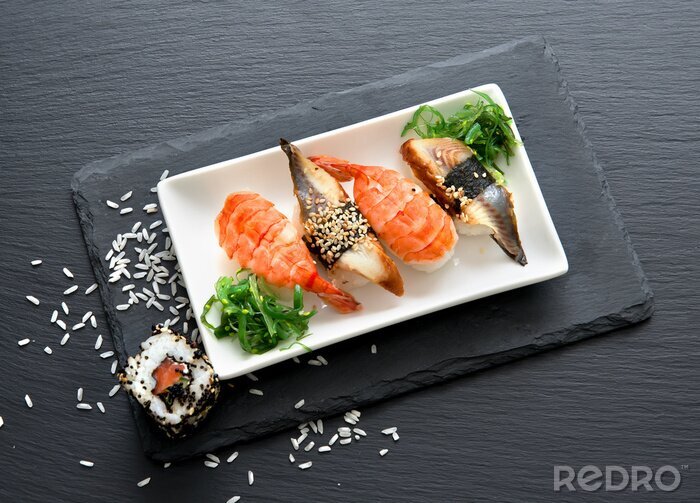 Papier peint  Sushi, salade