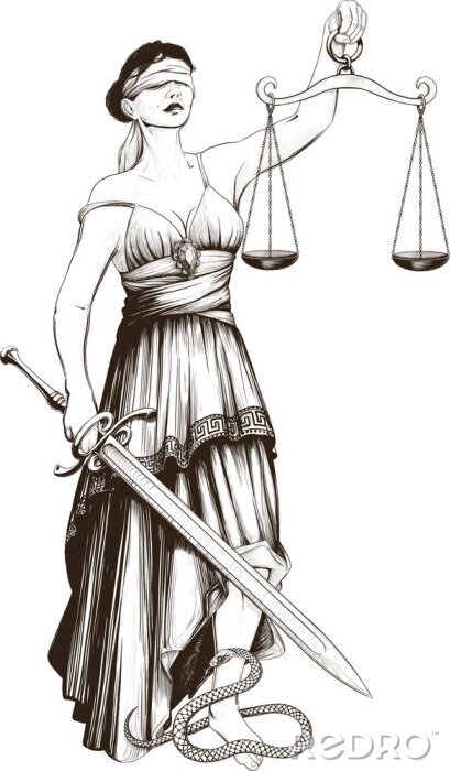 Papier peint  Symbole de la justice Femida