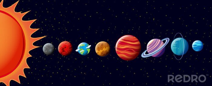 Papier peint  Système solaire et planètes en ligne
