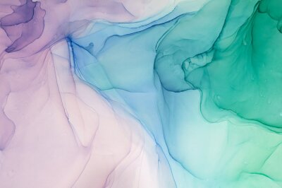 Papier peint  Tâches d'encre colorées