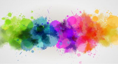 Papier peint  Taches de couleur