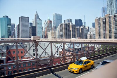 Papier peint  Taxi et architecture de New York