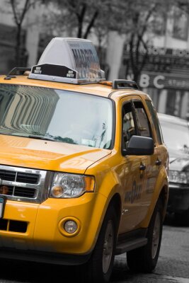 Papier peint  Taxi jaune moderne
