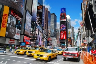 Papier peint  Taxis à Time Square