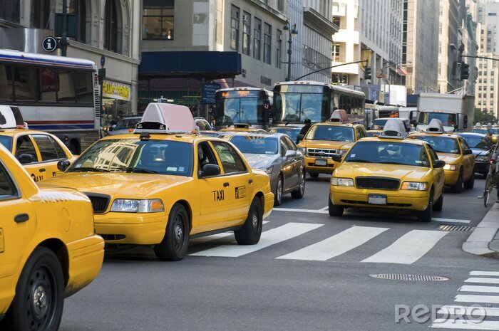 Papier peint  Taxis et le trafic urbain
