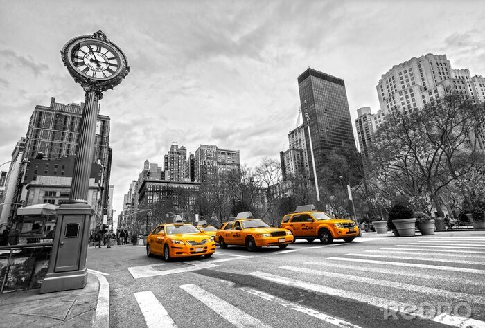 Papier peint  Taxis jaunes new-yorkais