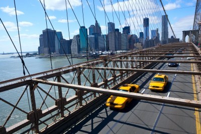 Papier peint  Taxis sur le pont de Brooklyn