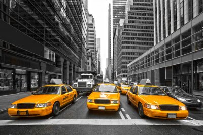 Papier peint  Taxis traditionnels new-yorkais