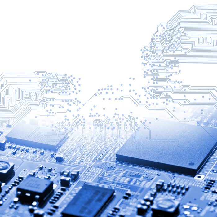 Papier peint  Technologie sur une carte