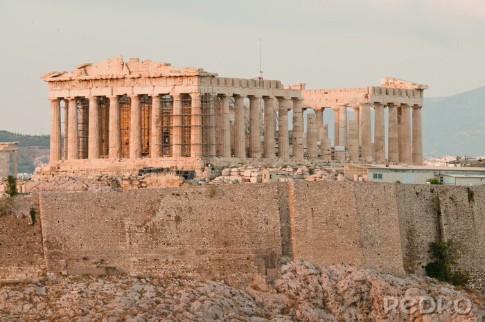 Papier peint  Temple grec avec des colonnes