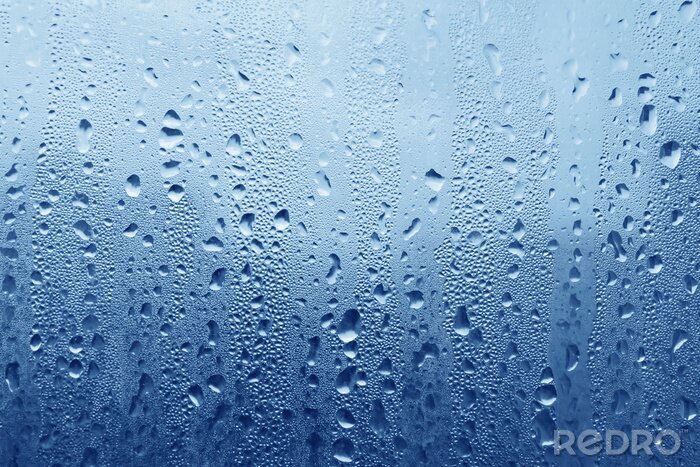 Papier peint  Temps pluvieux vu d'une fenêtre