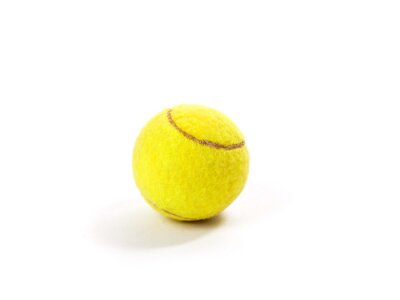 Papier peint  Tennis 3d balle sur fond blanc
