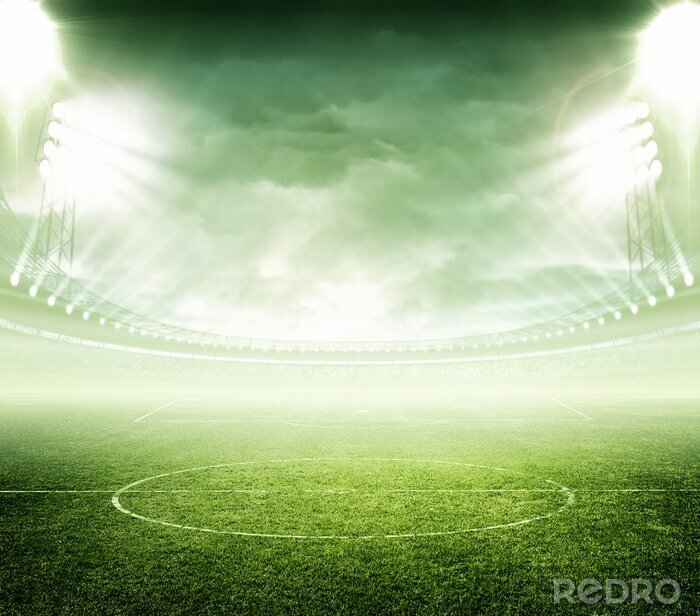 Papier peint  Terrain de foot vintage