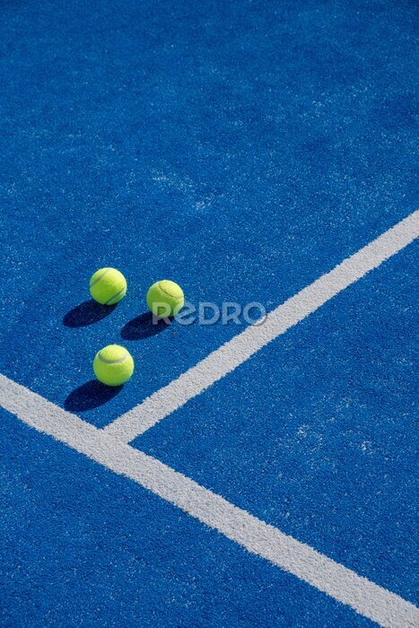 Papier peint  Terrain de tennis bleu