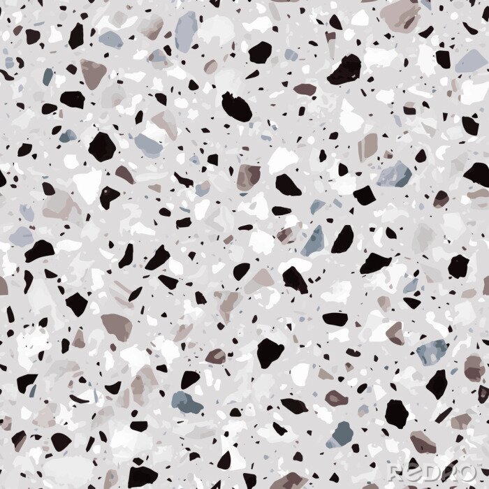 Papier peint  Terrazzo monochrome