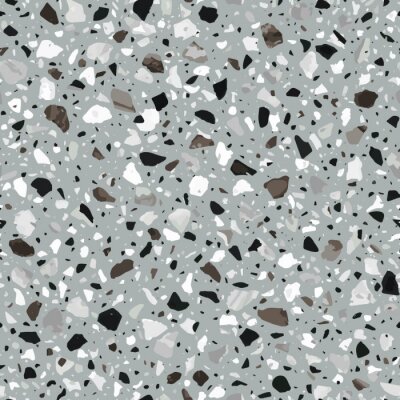 Terrazzo noir et blanc