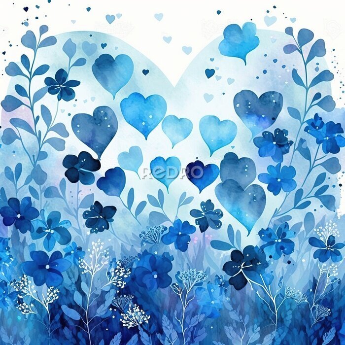 Papier peint  Terre bleue