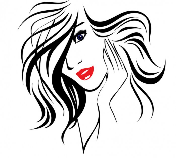 Papier peint  Tête de femme