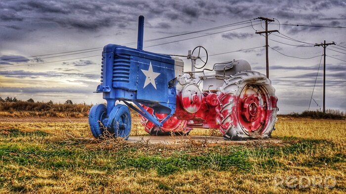 Papier peint  Texas tractor