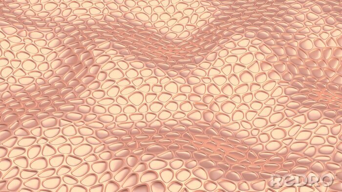 Papier peint  Texture 3D rose ondulée