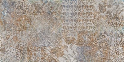 Papier peint  Texture abstraite en style rétro avec ornements