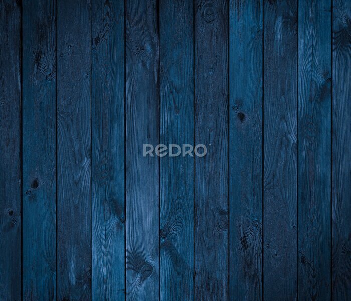 Papier peint  Texture bois bleu foncé