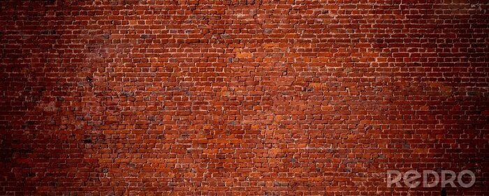 Papier peint  Texture d'un mur en briques rouges