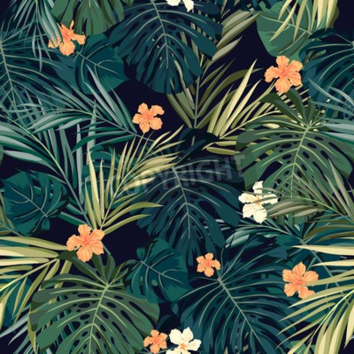 Papier peint  Thème hawaïen avec la nature