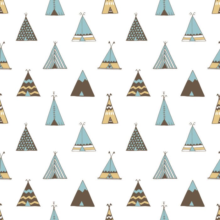 Papier peint  Tipi indien