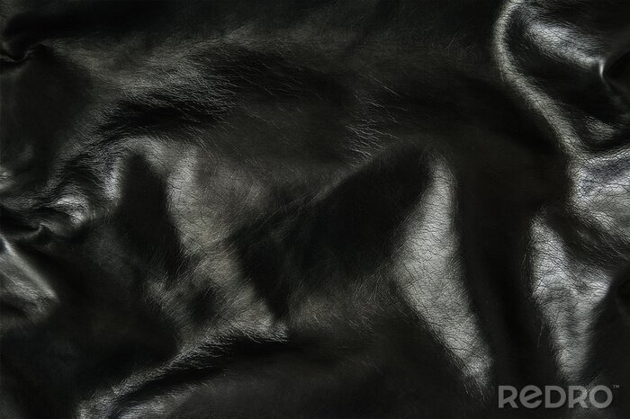 Papier peint  Tissu noir froissé