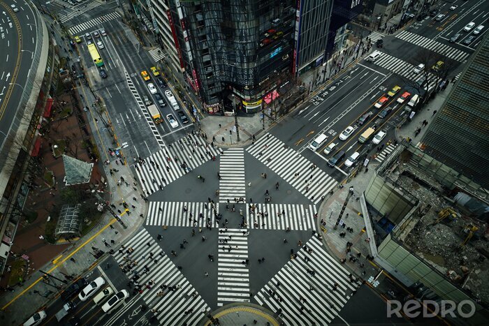 Papier peint  Tokyo 3D un carrefour