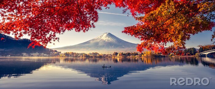 Papier peint  Tokyo et le Mont Fuji en automne